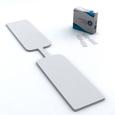 Dynarex Skin Closure Strip 1/2 X 2-3/4 Inch Plastic Butterfly Closure White - 3616