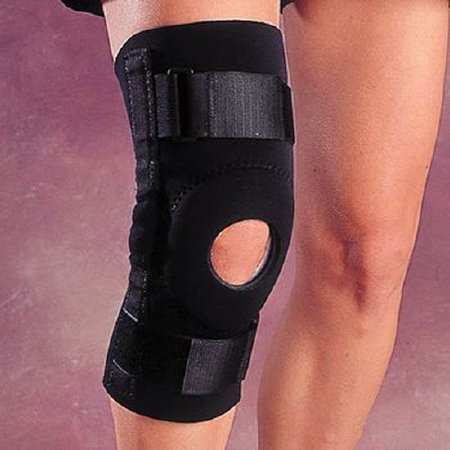 Rolyan Economy - Knee Brace Large Pull-On / Hook and Loop Strap Closure 21 to 23-1/2 Inch Circumference Left or Right Knee - A403813