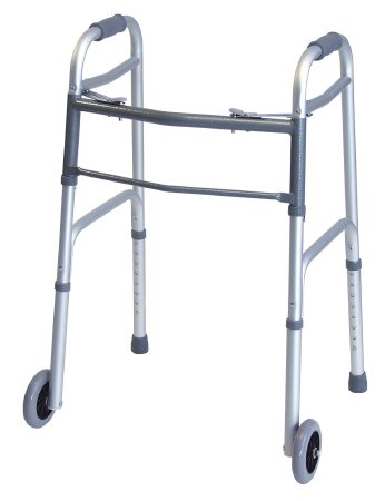Graham-Field Lumex Everyday Dual Release Folding Walker Aluminum Frame 300 lbs. Weight Capacity 32 to 39 Inch Height - 716270A-4