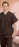 Fashion Seal Uniforms Scrub Shirt Large Chocolate 1 Pocket Extra Long Cap Sleeves Unisex - 78004-L