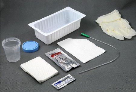 Amsino International AMSure Intermittent Catheter Tray Urethral 14 Fr. Without Balloon PVC - AS870