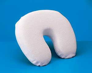 Hermell Products Crescent Neck Pillow White Reusable - NC3950