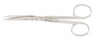 Miltex - Operating Scissors 5 Inch Length OR Grade German Stainless Steel NonSterile Finger Ring Handle Curved Blade Sharp Tip / Sharp Tip - 5-63