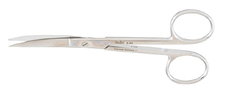 Miltex Miltex Operating Scissors 5 Inch Length OR Grade Stainless Steel (German) NonSterile Finger Ring Handle Curved Blade Sharp/Sharp - 12540