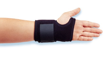 Gel Wrist Wrap - Wrist Brace Mineral Oil / Neoprene / OK Cloth Left Hand Black One Size Fits Most - 3846-LT