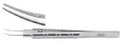Miltex Miltex Tying Forceps Tennant 4 Inch OR Grade Stainless Steel (German) NonSterile NonLocking Round Thumb Handle Curved Extra Delicate Smooth Jaws w/6 mm Long Platform - 18-924