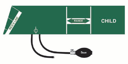 W.A. Baum Calibrated V-Lok Inflation System Child / Small Adult Small 18 - 26 cm Polyester - 1821DG
