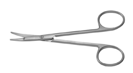 Miltex Padgett Dissecting Scissors Kilner 5 Inch Length Surgical Grade Stainless Steel NonSterile Finger Ring Handle Curved Blade Blunt/Blunt - PM-6645