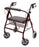 Graham-Field Lumex Walkabout Contour Imperial Bariatric 4 Wheel Rollator Burgundy Aluminum Frame - RJ4405R