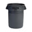 Rubbermaid Brute - Trash Can 32 gal. Round Gray Plastic Open Top - FG263200GRAY