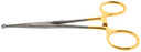 BR Surgical - Vasectomy Forceps 5-1/2 Inch Length Surgical Grade Stainless Steel / Tungsten Carbide NonSterile Ratchet Lock Finger Ring Handle Straight 6 mm Oval Tips - BR66-10602