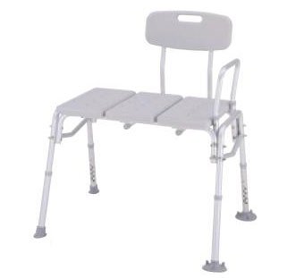Merits Health Products Bath Transfer Bench  300 Lbs. Weight Capacity Side Arm - A311-2
