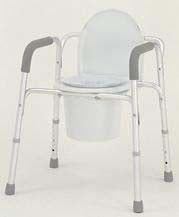 Merits Health Products Commode Chair With Arms 17 To 23 Inch Height - C321-4