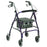 Merits Health Products 4 Wheel Rollator Merits Blue Lightweight Aluminum Frame - W462BLUE