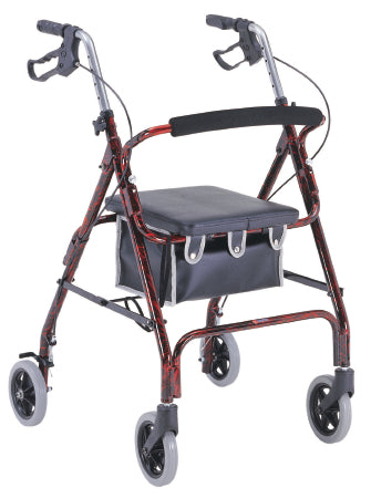 Merits Health Products 4 Wheel Rollator Merits Green Lightweight Aluminum Frame - W462GREEN