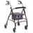 Merits Health Products 4 Wheel Rollator Merits Red Lightweight Aluminum Frame - W462RED