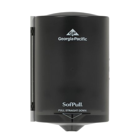 Georgia Pacific SofPull Paper Towel Dispenser Translucent Smoke Center Pull 275 Count Wall Mount - 58008
