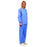 Fashion Seal Uniforms - Scrub Shirt 3X-Large Ceil Blue Without Pockets Long Set-In Sleeve Unisex - 6738-3XL