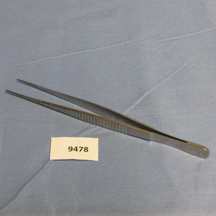 Atraumata - Tissue Forceps DeBakey 8 Inch Length Stainless Steel NonSterile NonLocking Thumb Handle Straight 1.5 mm Tips - FB412R