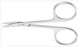 Aesculap - Iris Scissors 3-1/2 Inch Length Surgical Grade Stainless Steel NonSterile Finger Ring Handle Curved Sharp Tip / Sharp Tip - BC101R