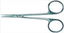 Aesculap - Iris Scissors 4-1/2 Inch Length Surgical Grade Stainless Steel NonSterile Finger Ring Handle Straight Sharp Tip / Sharp Tip - BC106R
