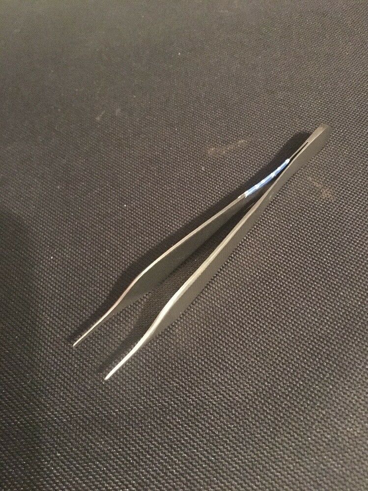 Aesculap - Tissue Forceps Adson 4-3/4 Inch Length Surgical Grade Stainless Steel NonSterile NonLocking Thumb Handle Straight Delicate Serrated Tips - BD222R