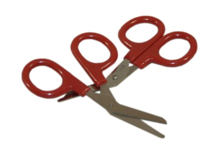 First Aid Only - Bandage Scissors 3-1/2 Inch Length Stainless Steel / Plastic Finger Ring Handle Angled Blunt Tip / Blunt Tip - 17-008