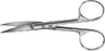 Aesculap - Suture Scissors 4-1/2 Inch Length Surgical Grade Stainless Steel NonSterile Finger Ring Handle Curved Blades Sharp Tip / Sharp Tip - BC441R