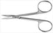 Aesculap - Iris Scissors 3-1/2 Inch Length Surgical Grade Stainless Steel NonSterile Finger Ring Handle Straight Sharp Tip / Sharp Tip - BC100R