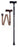 Nova Ortho-Med NOVA Folding Cane Nova Aluminum 33 to 37 Inch Height Bronze - 3010BR