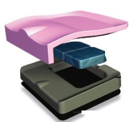 Pride Health Care Seat Cushion Spectrum Gel 18 W X 16 D Inch Foam / Gel - E2605