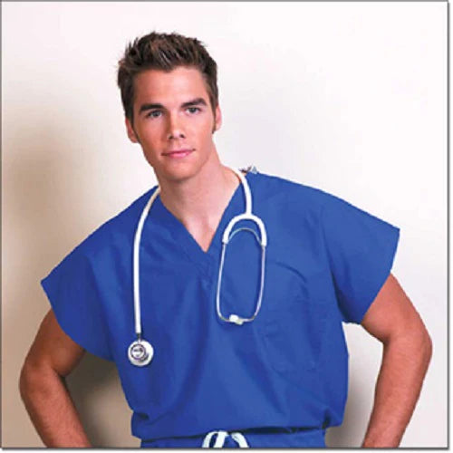 Fashion Seal Uniforms - Scrub Shirt 3X-Large Teal 1 Pocket Short Sleeve Unisex - 6769-3XL