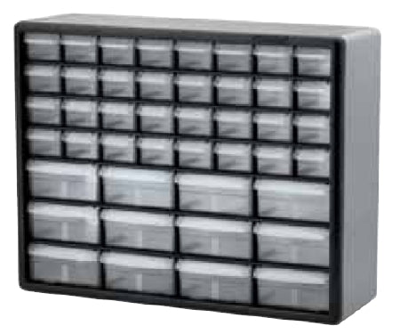 Akro-Mils Storage Cabinet 20 X 15-13/16 X 6-3/8 Inch 44 Drawers Without Door - 10144