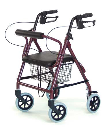 Graham-Field Lumex Walkabout Lite 4 Wheel Rollator Royal Blue Lightweight Aluminum Frame - RJ4300B