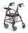 Lumex Walkabout Lite - 4 Wheel Rollator Royal Blue Adjustable Height / Lightweight / Folding Aluminum Frame - RJ4300B