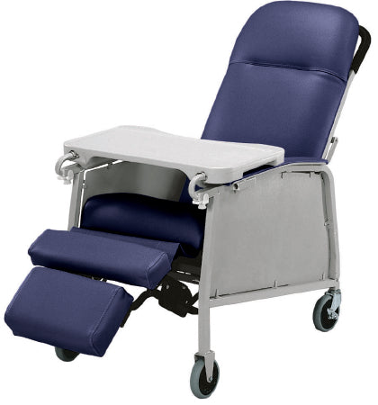 Graham-Field Lumex Recliner Imperial Blue Four Swivel Casters Four Swivel Casters - 574G432