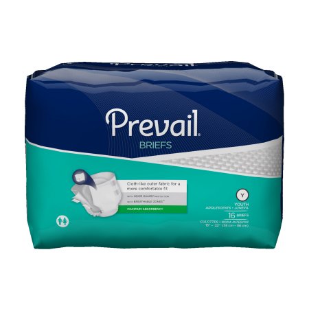 First Quality Prevail Youth Incontinent Brief Tab Closure X-Small Disposable Heavy Absorbency - PV-015
