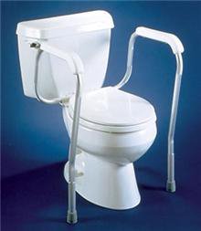 AliMed - Toilet Safety Rail White Aluminum - 7372