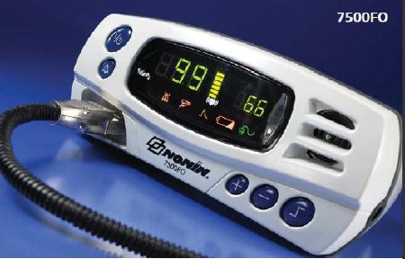 7500 Series - Tabletop Pulse Oximeter Battery Operated Visual Alarm - 7500FO-01
