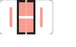 Wilmer Barkley Pre-Printed Label Chart Tab I | I Black / Salmon / White 15/16 X 1-5/8 Inch - W-5119-I