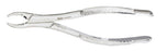Miltex Miltex Pedodontic Extracting Forceps English 6-1/2 Inch OR Grade Stainless Steel (German) NonSterile NonLocking Plier Handle w/Spring Curved Smooth Beaks - DEF150S