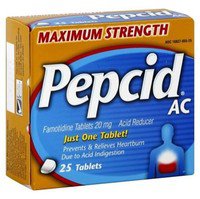 Pepcid AC - Antacid 20 mg Strength Tablet 25 per Box - 70716837855254