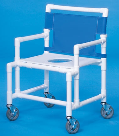 IPU IPU Shower Chair ipu Fixed Arm PVC Frame Mesh Back - SC200-OS-FS