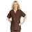 ComfortEase by Medline Shirt Scrub Comfortease 8800 Womens 2X Large Brown Ea - 8800JBRXXL