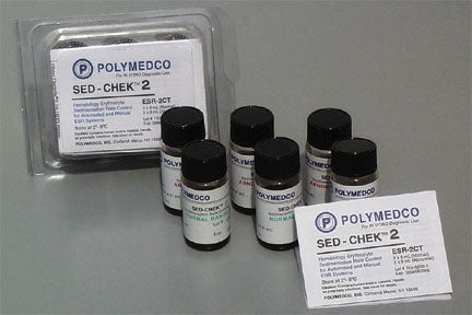 Polymedco Sed-Chek 2 Hematology Control Abnormal Level 6 X 8 mL - ESR-2CTA