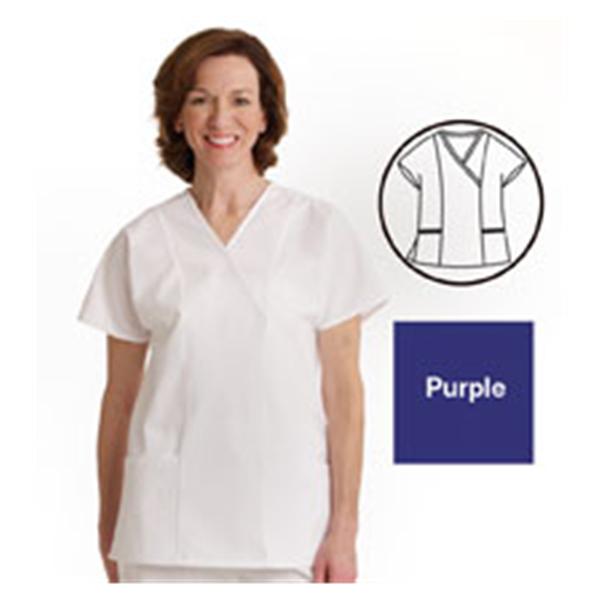 ComfortEase by Medline Shirt Scrub Comfortease 8851 Crossover Unisex 2X Large Purple Ea - 8851JPPXXL