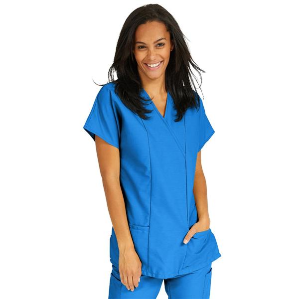 ComfortEase by Medline Shirt Scrub Comfortease 8851 Crossover Unisex 3X Large Royal Blue Ea - 8851JRLXXXL