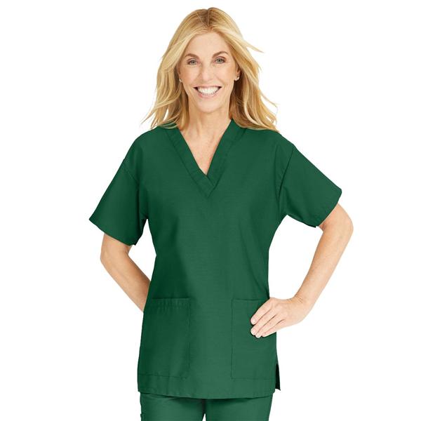ComfortEase by Medline Shirt Scrub Comfortease 8800 Womens Medium Evergreen Ea - 8800JEGM