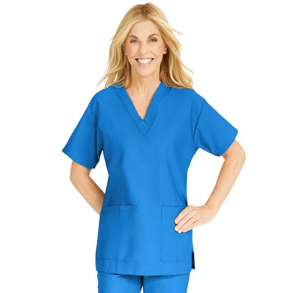 ComfortEase by Medline Shirt Scrub Comfortease 8800 Womens Medium Royal Blue Ea - 8800JRLM
