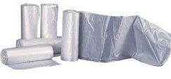 Colonial Bag Corporation Colonial Bag Trash Bag Light Duty 15 gal. Clear HDPE 6 Mic. 24 X 33 Inch X-Seal Bottom Twist Tie Coreless Roll - HCR33LC